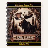 Majestätischer Elch in rustikale Kabinendekor geme Notizblock (Vorderseite)