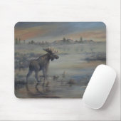 Majestätischer Elch Mousepad (Mit Mouse)