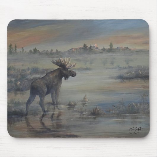 Majestätischer Elch Mousepad (Vorne)