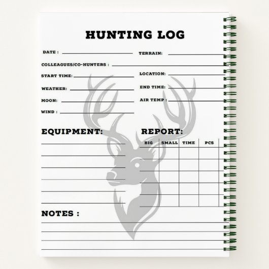 Majestätischer Elch neben einem Fluss unter den St Notizblock (Rückseite)