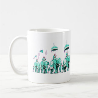 Majestätischer Elefanten-Mandala Kaffeetasse