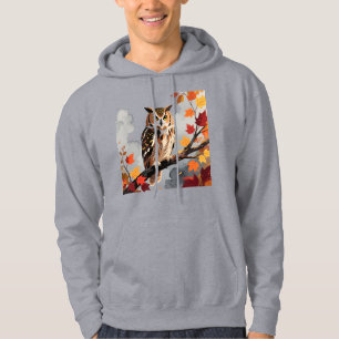 Majestätischer Eulen-Wildlife-Kunstprint Hoodie