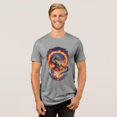 Majestätischer Feuerdrache Tri-Blend Shirt (Vorderseite voll)