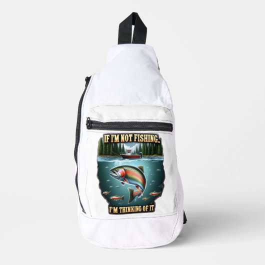 Majestätischer Fisch Schwimmen Verweilen Sie auf e Crossbody Bag (Vorderseite)