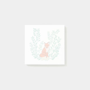 Majestätischer Fuchs im schönen botanischen Kran Post-it Klebezettel
