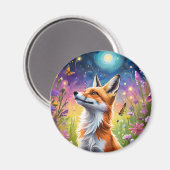 Majestätischer Fuchs Magnet (Vorderseite/Rückseite)