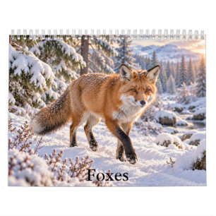 Majestätischer Füchse Szenischer Wildtierkalender Kalender