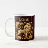 Majestätischer Goldener Löwe Kaffeetasse (Links)