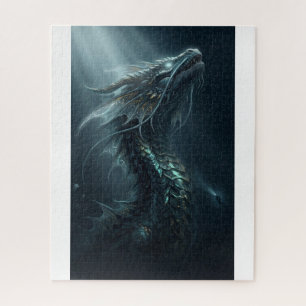 Majestätischer Goldschuppen-Seedrache - Tiefsee-Gu Puzzle