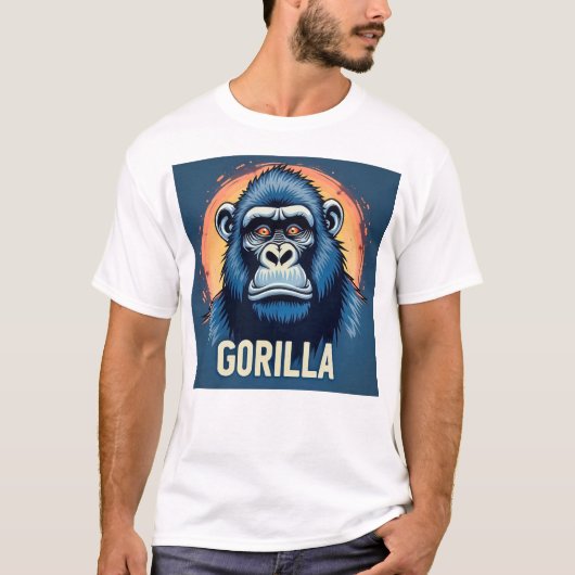 Majestätischer Gorilla T-Shirt (Vorderseite)