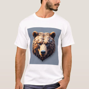 Majestätischer Grizzlybärenkopf T-Shirt