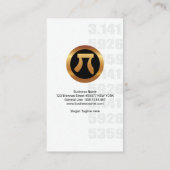 Majestätischer grünes visitenkarte (Rückseite)