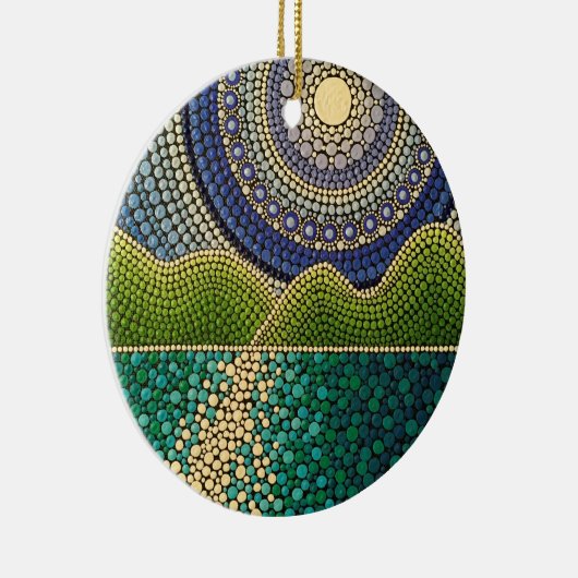 Majestätischer Himmel Keramikornament (Rechts)