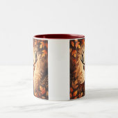 Majestätischer Hirsch Herbstwald Tasse (Mittel)