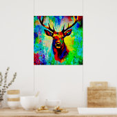 Majestätischer Hirsch Poster (Küche)