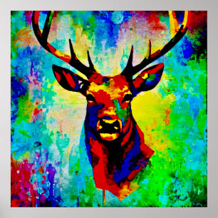Majestätischer Hirsch Poster