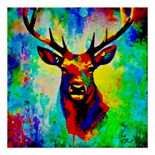 Majestätischer Hirsch - Proud Stag Poster