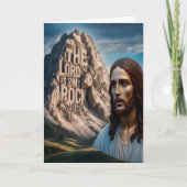 Majestätischer Jesus: Wächter des Berges Karte (Vorderseite)