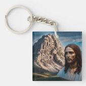 Majestätischer Jesus: Wächter des Berges Schlüsselanhänger (Vorderseite)