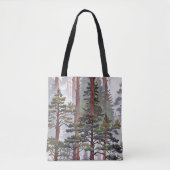 Majestätischer Kiefernwald – Friedliche Waldkunst Tasche (Vorderseite)