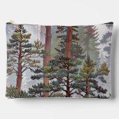 Majestätischer Kiefernwald – Friedliche Waldkunst Zubehörtasche (Vorderseite)