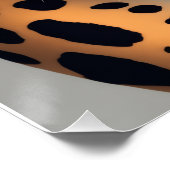 Majestätischer Leopard – Wilder Blick | Wandbild Poster (Ecke)