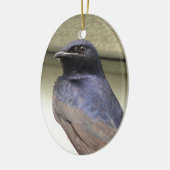 Majestätischer lila Martin Keramikornament (Links)