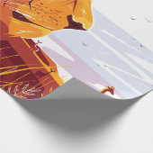 Majestätischer Löwe auf Safari König der Tiere lüg Geschenkpapier (Ecke)