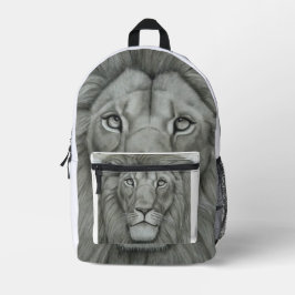 Majestätischer Löwe Bedruckter Rucksack