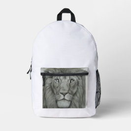 Majestätischer Löwe Bedruckter Rucksack