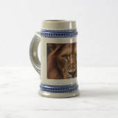 Majestätischer Löwe  Bierglas (Vorderseite Links)