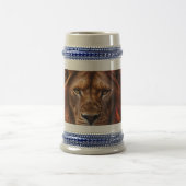 Majestätischer Löwe  Bierglas (Mittel)