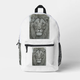Majestätischer Löwe Gedruckter Rucksack