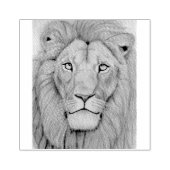 Majestätischer Löwe Gummistempel (Prägung)