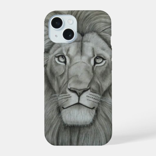 Majestätischer Löwe iPhone 15 Hülle (Rückseite)