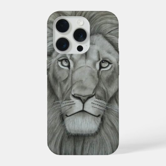 Majestätischer Löwe iPhone Hülle (Rückseite)