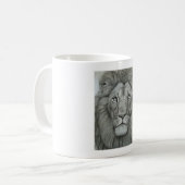 Majestätischer Löwe Kaffeetasse (Vorderseite Links)