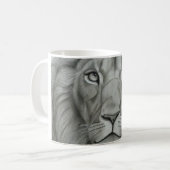 Majestätischer Löwe Kaffeetasse (Vorderseite Links)
