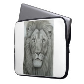 Majestätischer Löwe Laptopschutzhülle (Vorderseite Links)