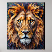 Majestätischer Löwe Poster (Vorne)