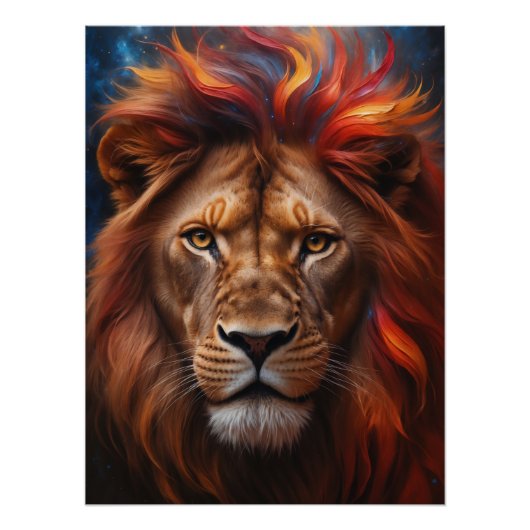 Majestätischer Löwe  Poster (Vorderseite)