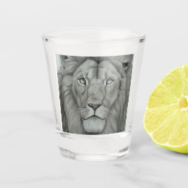 Majestätischer Löwe Schnapsglas