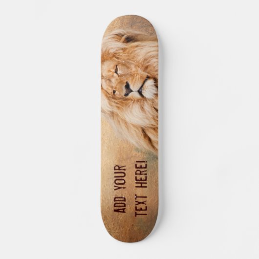 Majestätischer Löwe Skateboard (Vorderseite)