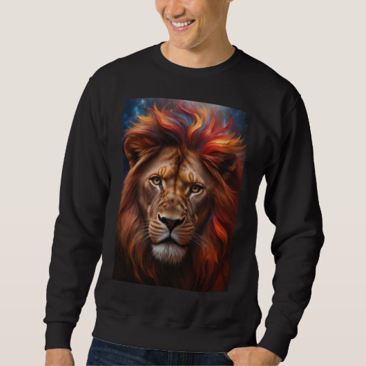 Majestätischer Löwe  Sweatshirt (Vorderseite)