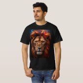 Majestätischer Löwe  T-Shirt (Vorne ganz)