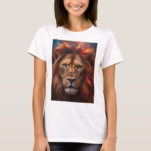 Majestätischer Löwe  T-Shirt (Vorderseite)