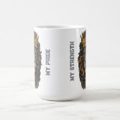 Majestätischer Löwenbecher Kaffeetasse (Mittel)