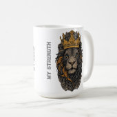 Majestätischer Löwenbecher Kaffeetasse (VorderseiteRechts)