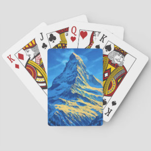 Majestätischer Matterhorn Spielkarten