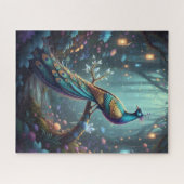 Majestätischer mystischer Vogel im verzauberten Vo Puzzle (Horizontal)